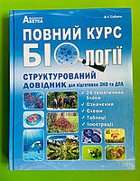 Повний курс біології. ЗНО. Структурований довідник для підготовки до ЗНО та ДПА. Соболь. Абетка