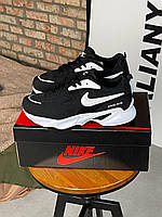 Кроссовки мужские Nike PRO-AIR Black-White/Найк черные мужские кроссовки/кроссы мужские Nike на вену-лето