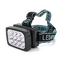 Ліхтарик Watton WT-064, 12SMD, 2 реж., корпус-пластик, 1200mAh акумулятор, BOX