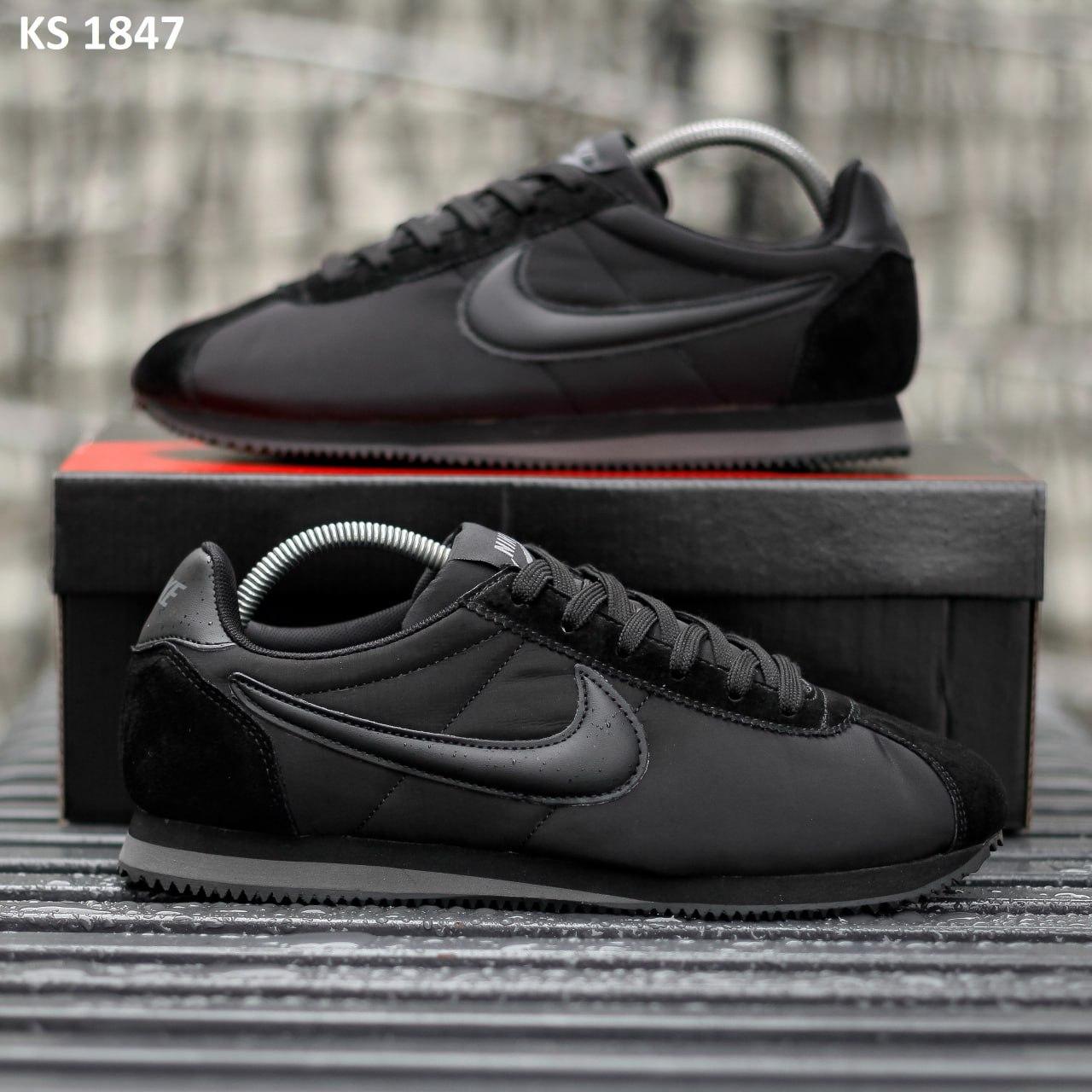 Кроссовки мужские Nike Сortez/Найк стильные кроссовки для города черные /кеды мужские Nike на весну-осень - фото 5 - id-p1836365533