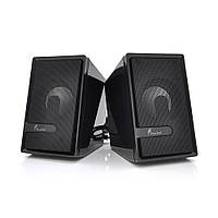 Колонки 2.0 Hotmai FT-200 USB + 3.5mm, 2x3W, 20Hz- 18KHz, з регулятором гучності, Black, BOX, Q24