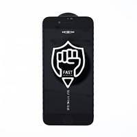 Защитное стекло MOXOM FS для iPhone 6/6S черный