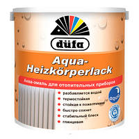 Краска для радиаторов без запаха Dufa Aqua Heizkorperlack 0,75 л, Белая, Глянцевая