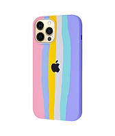 Чохол Silicone Case Full for iPhone 12 Pro Max RAINBOW 3