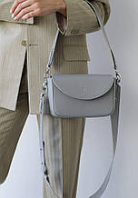 Сумка жіноча через плече із двома ремінцями "Molly" з натуральної шкіри ручна робота