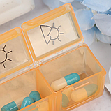 Таблетниця тижнева Контейнер для таблеток, фото 4