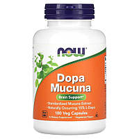 Натуральная добавка NOW Dopa Mucuna, 180 вегакапсул