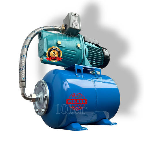 Насосная станция Euroaqua (LIDER) JET 100A 1.1 кВт с баком 50 литров ...