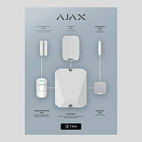 Стенд Ajax Fibra black (DoorProtect Fibra /KeyPad Fibra /GlassProtect Fibra /MotionProtect Plus Fibra /Hub