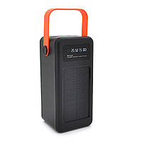 Power bank 80000 mAh Solar, YM-639, Input: 5V/2.1A, Output: 5V /2.1A, Black, BOX