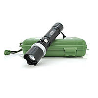 Ліхтарик Bailong BL-8628-S-XPE, Q5 Cree, 3 реж., Zoom, корпус-алюміній, водостійкий, ударостійкий, 18650