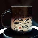 Чашка-хамелеон у подарунок мамі із принтом "26 причин чому", 330 мл, фото 4