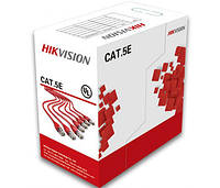 Кабель вита пара Hikvision (для внутрішньої прокладки) 24AWG UTP CAT 5E DS-1LN5E-S