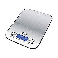 Електронні металеві кухонні ваги Zilan ZLN2984, silver