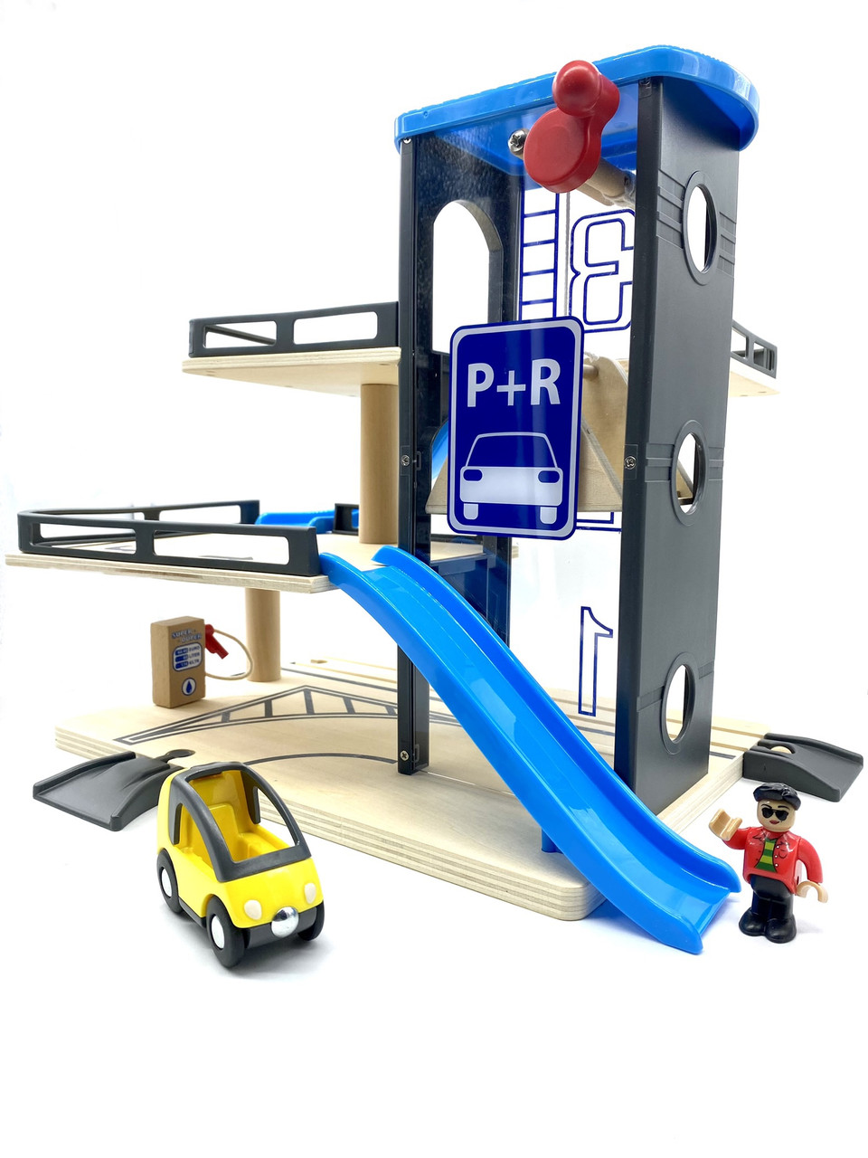 Набір паркінг для дерев'яної залізниці Parking PlayTive Німеччина.