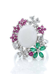 Каблучки із міксом різних каменів