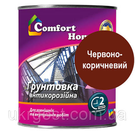 Ґрунтовка по металу Comfort ГФ-021 Червоно-коричневий 2,8 кг, фото 2