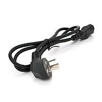 Кабель живлення 1.2m, 0.5mm, PC-184/2 CPCS-C13 3 pin (китайський роз'єм), Black, OEM Q25