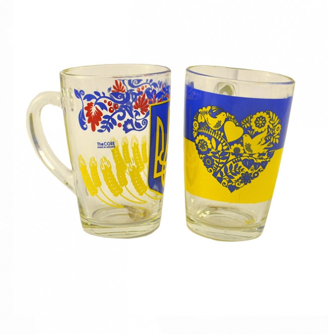 Патріотичний чайний кухоль Helios Україна 330 мл (8143/1334), фото 1