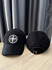 Кепка Stone Island чорна літня чоловіча жіноча  ⁇  Бейсболка Стон Айленд спортивна, фото 4