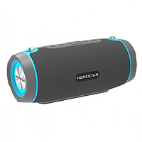 Музична бездротова колонка Bluetooth Hopestar H45 Power bank (довжина 23 см) Сірий