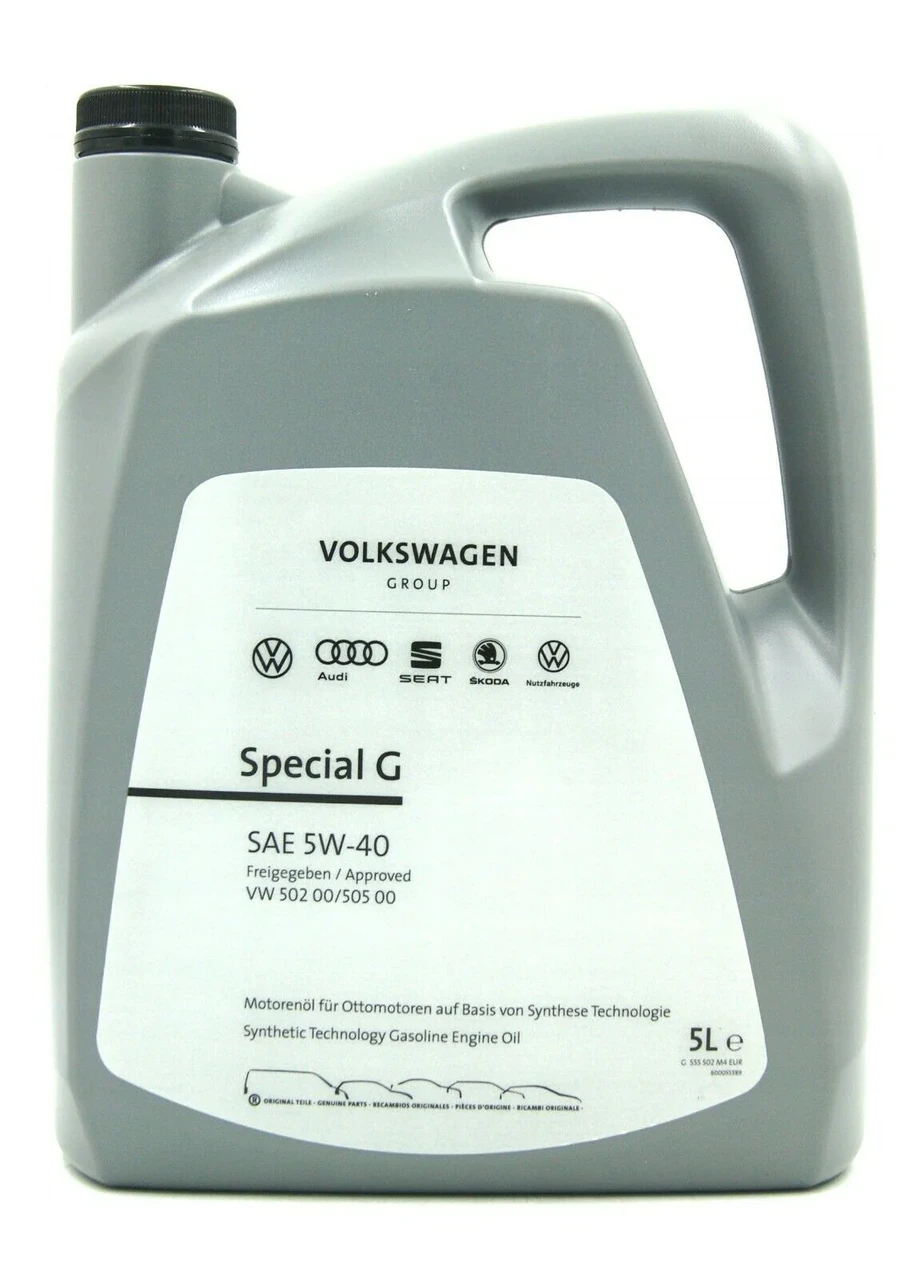 Купить Оригинальное моторное масло VAG Special G 5w40 5л, цена 1465 ...