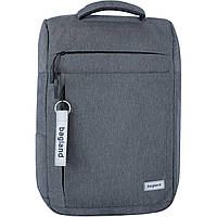 Мужской рюкзак для ноутбука Bagland Волнорез с ортопедической спинкой 20 л серый