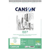 Альбом для графики Canson 1557, А5, 20 листов, 120 г/м2, на пружине, , (C31412A000)
