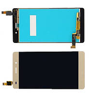 Дисплей Huawei P8 Lite 2015 модуль у зборі з тачскріном, HC, золотистий, без рамки
