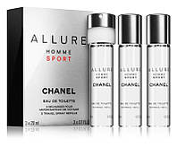 Набір Chanel Allure Homme Sport (Туалетна вода 20 мл * 3)