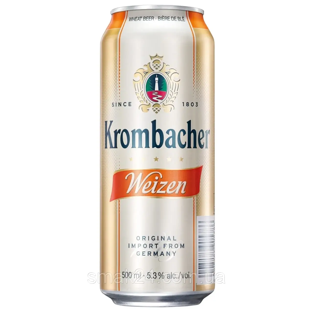 Пиво светлое нефильтрованное Krombacher Weizen 5.3% 0,5л Германия
