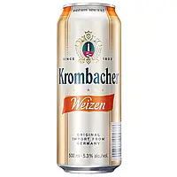 Пиво светлое нефильтрованное Krombacher Weizen 5.3% 0,5л Германия