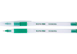 Ручка олійна ECONOMIX ICEBERG E10197-03 0,7 мм, пише зеленим