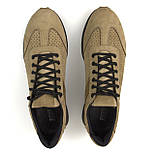Пісочні літні тактичні кросівки з натурального нубуку чоловіче взуття з перфорацією койот DolGa Nub Perf, фото 6