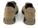 Пісочні літні тактичні кросівки з натурального нубуку чоловіче взуття з перфорацією койот DolGa Nub Perf, фото 5