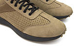 Пісочні літні тактичні кросівки з натурального нубуку чоловіче взуття з перфорацією койот DolGa Nub Perf, фото 7