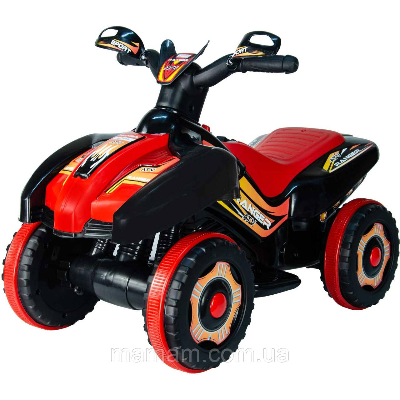 Дитячий квадроцикл на акумуляторі UJ toys Ranger 6V Black, фото 1