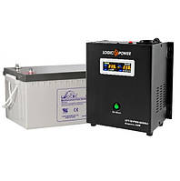 Комплект резервного живлення LOGIC POWER 800VA з чистим синусом + акумулятор LEOCH 200AH