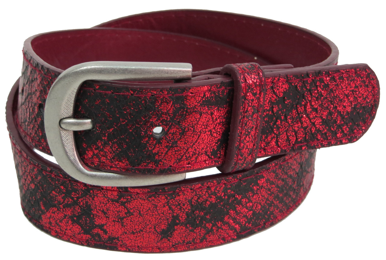 Жіночий ремінь Doca бордовий, фото 1