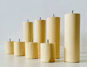 Ніжка дерев'яна циліндр сосна, без покриття