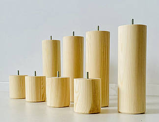 Ніжка дерев'яна циліндр сосна, без покриття