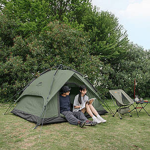 Намет Naturehike Automatic IV (4-місний) 210T polyester NH21ZP008 Forest Green, фото 3