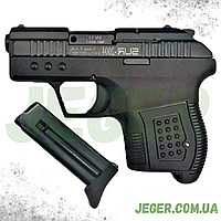 Стартовий сигнальний пістолет Sur 2004 Black з дод.магазином, шумовий пістолет Sur 2004 чорний для самооборони