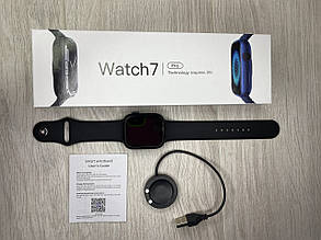 Smart Watch 7 Pro Black, Смарт годинник, розумний годинник