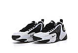 Кросівки Nike Zoom 2k Black/White, чорно-білі кросівки найк зум 2к, фото 3