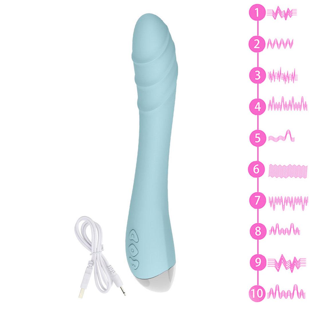 Водонепроникний багатошвидкісний вібратор для вагінальної мастурбації (21 см)
