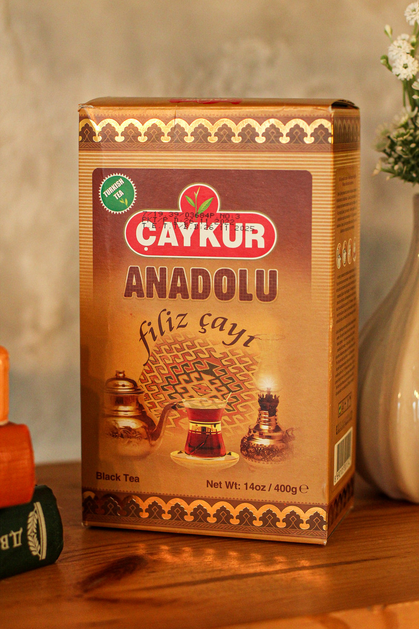 Чорний чай анатолічний із золотими паростками Caykur Anadolu Filiz 400 гр. Турецький натуральний купажований