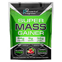 НА МАССУ Гейнер Super Mass Gainer Powerful Progress 2kg со вкусом Клубники