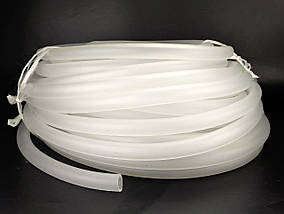 Шланг силіконовий 16/20 мм, білий матовий, 1 м. Силіконова трубка 16 мм.