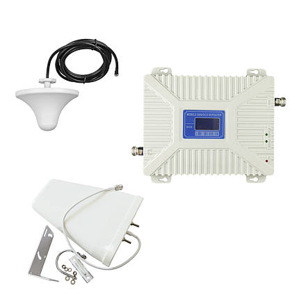 Комплект GSM Репітер 2100/2600 МГц підсилювач мобільного голосового зв'язку та інтернету Aspor, фото 1